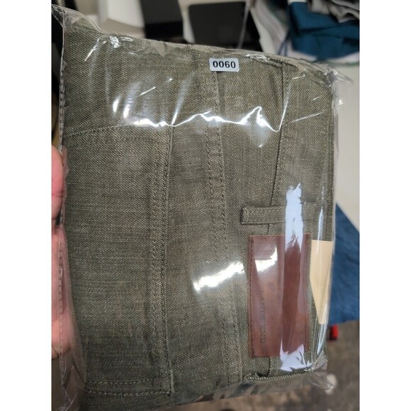 Lands' End Regular Fit Coupe Simple Olive/Green jeans Mens size 36x34 NWT - Picture 15 of 15